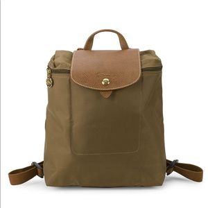 Longchamp Le Pliage Nylon Backpack Green Olive